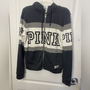 VS PINK full zip hoodie 🤍🖤